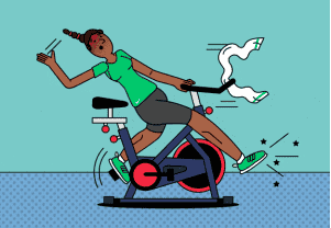 女性踩动感单车一个月，就可以缓减宫寒的状况